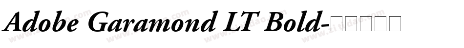 Adobe Garamond LT Bold字体转换